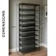 image 9 of Industrial 10 Tier Shoe Rack Hallway Organiser Rustic