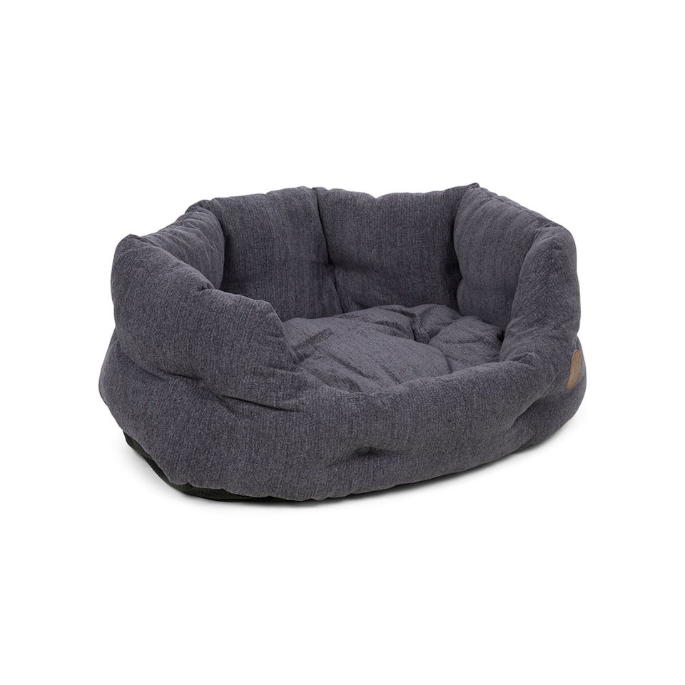 image 1 of PETFACE SLATE GREY HIGH OVAL PET BED - MED
