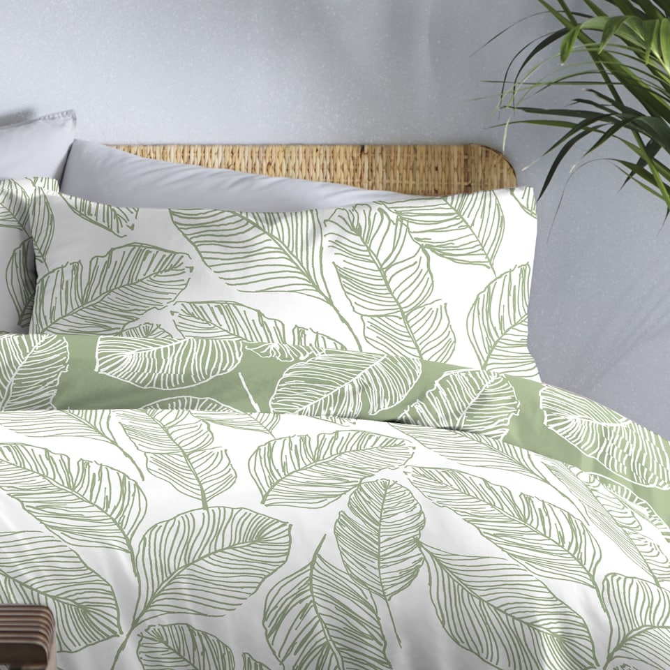 image 1 of Fusion Matteo Duvet Cover Set Green