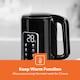 image 9 of GEEPAS 1.7L Digital Electric Kettle 2 Slice Bread Toaster & Microwave Kitchen Combo Set Black