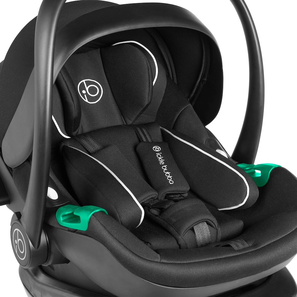 image 1 of Venus Max Jogger i-Size Travel System – from Birth to 22kg, All-Terrain Pushchair, Stratus Car Seat, ISOFIX Base, UPF 50+ Hood, Footwarmer, Raincover (Grey)