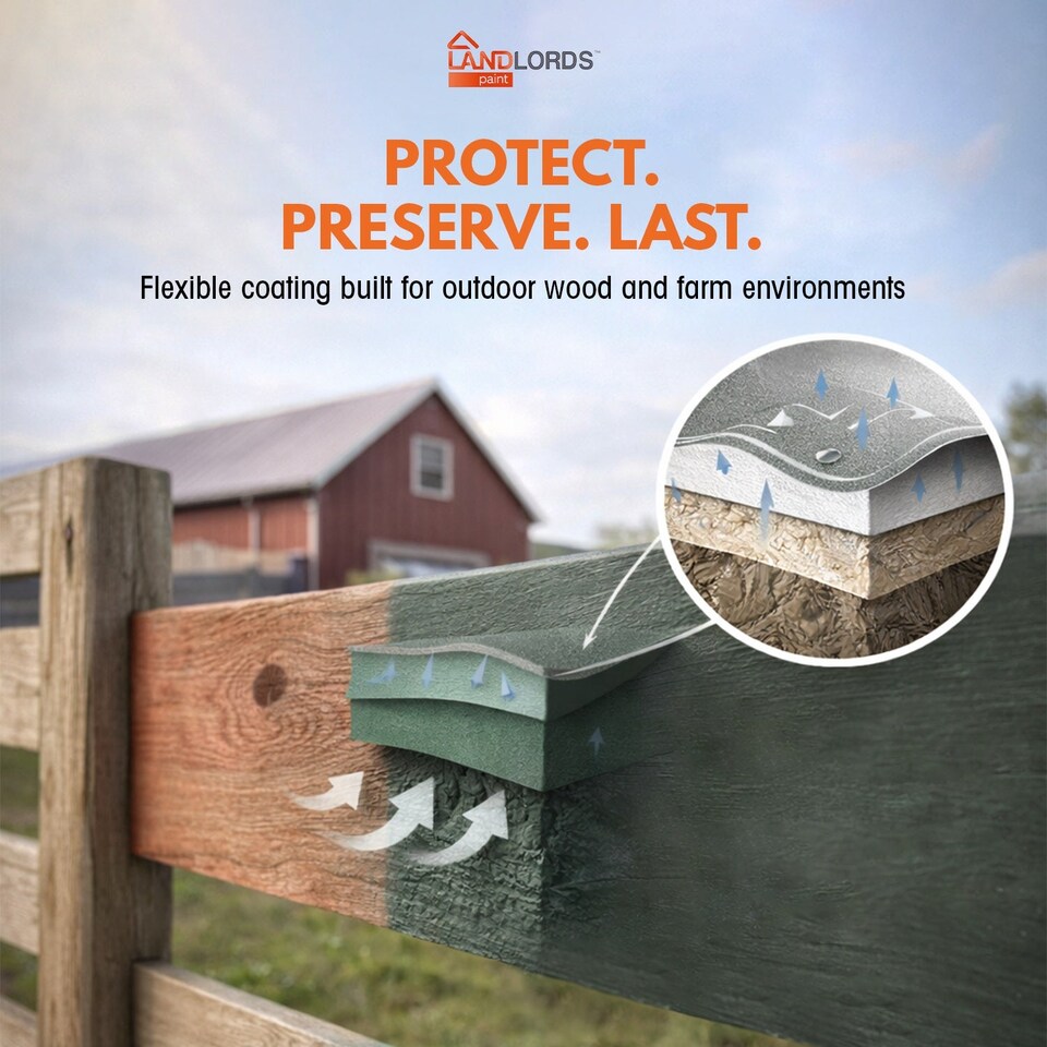 image 1 of Landlords Paint - Barn Paint - Weatherproof Protection for Wood, Furniture, Gates and Fences - Equinox - 1L