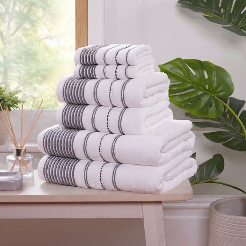 image 1 of Dakota 6 Piece Pure Cotton Towel Bale Set