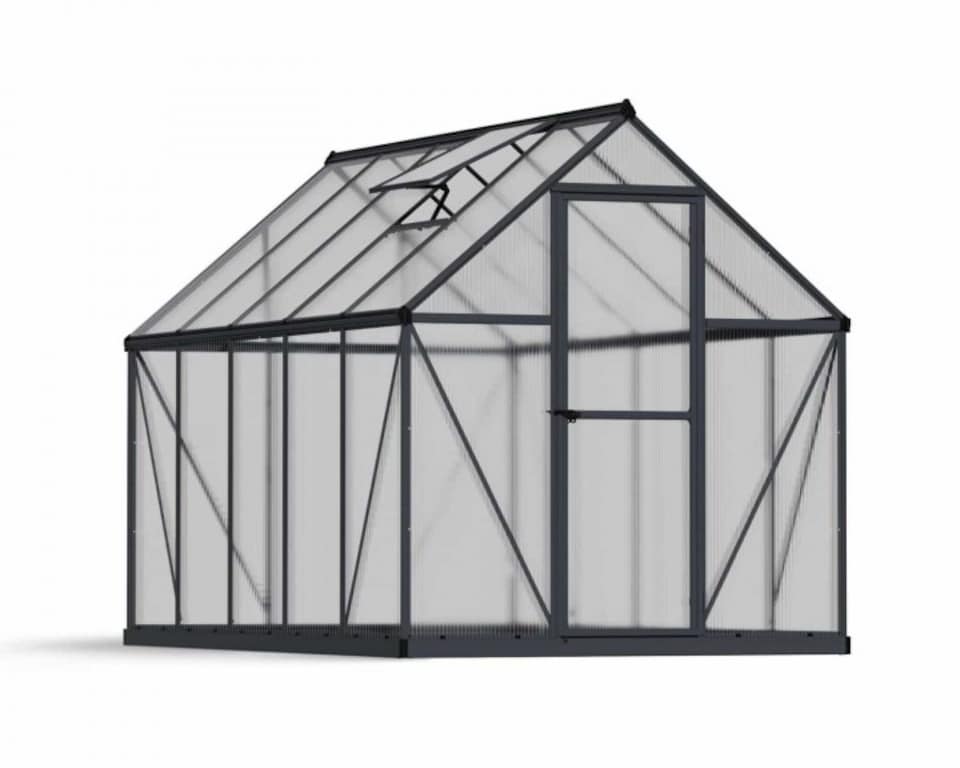 image 1 of Greenhouse Mythos 6 x 10 - Polycarbonate - L306 x W185 x H208 cm - Grey
