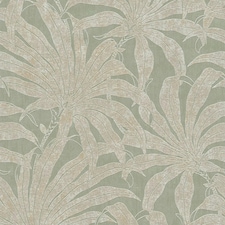 Sample of Gentle Palms Wallpaper in Sage Multi