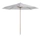 image 1 of Outsunny 3(m) Wooden Garden Parasol Sun Shade Outdoor Umbrella Canopy White