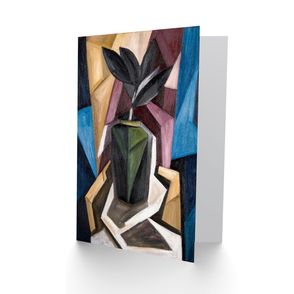 image 1 of Marsden Hartley Art Card Rubber Plant Abstract Painting