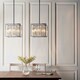 image 4 of Acadia 4 Light Ceiling Pendant Chrome Plate & Clear Crystal Glass, E14