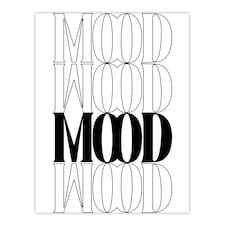 Mood Black And White Bold Graphic Design XL Wall Art Print 24X32 In