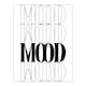 image 1 of Mood Black And White Bold Graphic Design XL Wall Art Print 24X32 In