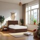 image 1 of Ellis Plush Bed Set With Mattress, 2 Drawers Same Side & 24"Headboard