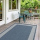 image 9 of The Rugs Outdoor Indoor Bordered Garden Patio Rug Weather Resistant | 200