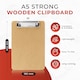 image 2 of Pack of 5 A5 Wooden Masonite Clipboard with Hanging Hole