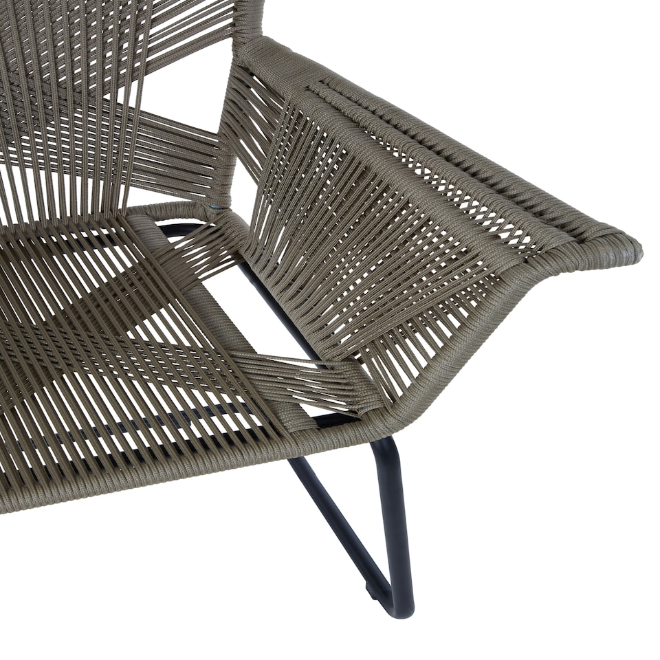 image 1 of Interiors by Premier Rattan Effect Chair, Easy to Clean Outdoor Chair, Arm & Backrest Rattan Armchair, Eco-friendly Rattan Chair