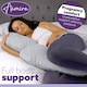image 6 of Aamira Pregnancy Maternity Pillow, 140x65x20cm C Shaped Memory Foam | Silver | Light Grey | 140x65x20cm | Silver | Light Grey | 1