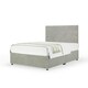 image 1 of Neptune Spring Seal Grey Naples Velvet Divan Set And Milan Headboard Double