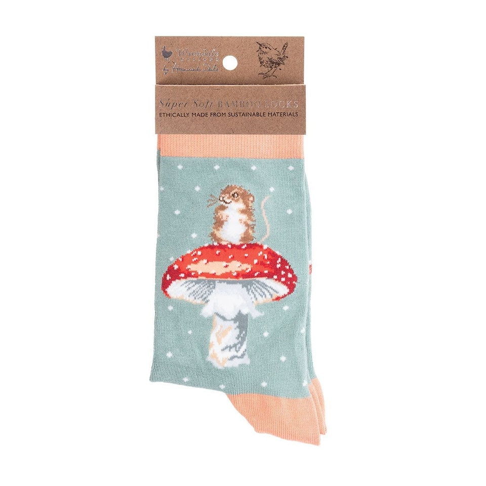 image 1 of Wrendale Designs Illustrated Animal Bamboo Socks for Women - Choice of Design