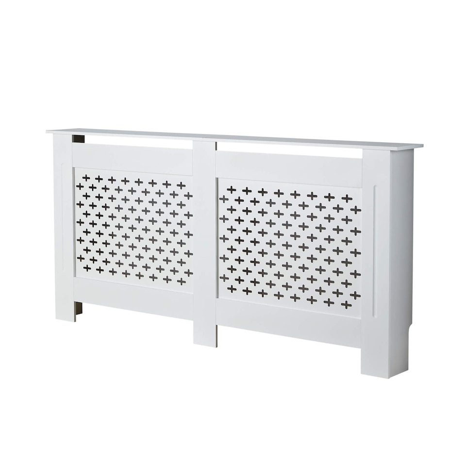 image 1 of Extra Large Radiator Cover MDF Wooden Home Decor Modern Design | White