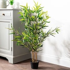 Faux Potted Bamboo Plant N/A