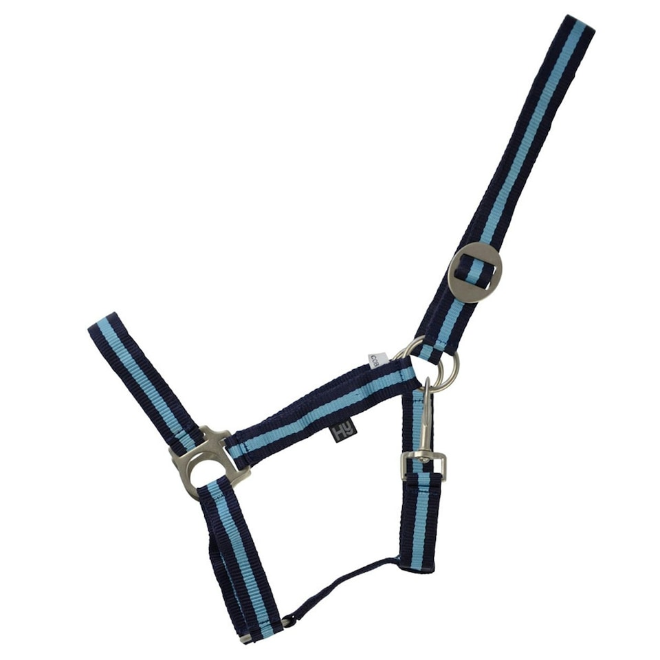 Hy Duo Head Collar - Navy/Light Blue - Full