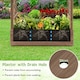 image 8 of COSTWAY Raised Garden Bed Planter Box w/ Trellis Coffee Brown