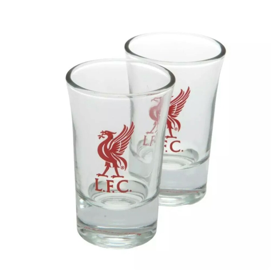 image 1 of Liverpool FC 2 Pack Wordmark Shot Glass Set | Clear | 1