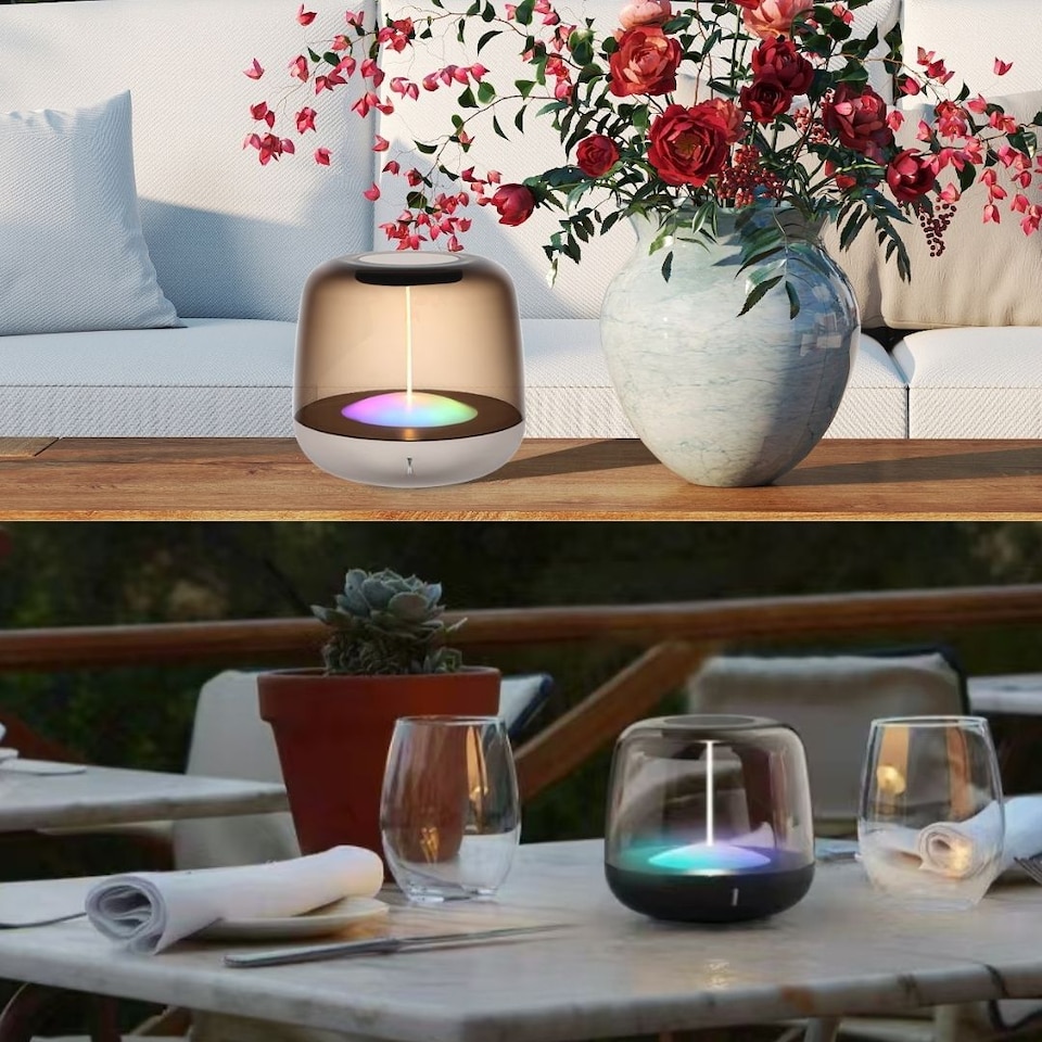 image 1 of Cordless Portable Mood Table Lamp – Modern Touch Sensor Light with Magnetic Filament | 5-Level Dimmable | For Bedrooms, Living Rooms, Cafes, Bars, Restaurants & Camping (Grey)