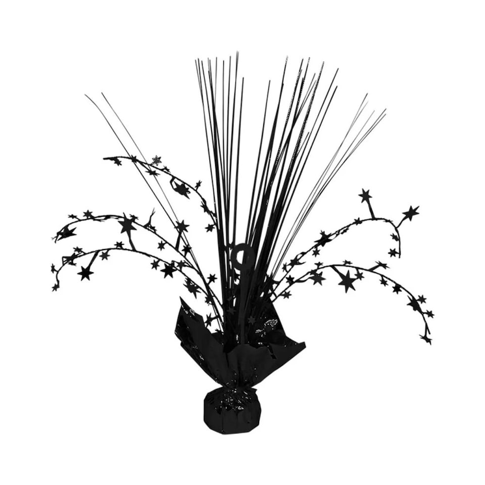 Amscan Spray Graduation Balloon Weight Centrepiece - Black - One Size