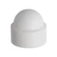 image 1 of White Plastic Cover Caps M10 - NNCW10 - Box of 100 | White | M10