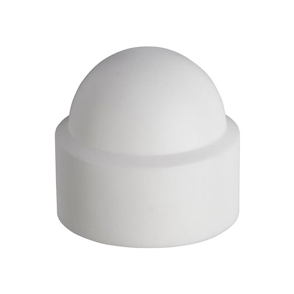image 1 of White Plastic Cover Caps M10 - NNCW10 - Box of 100 | White | M10