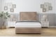 image 1 of Sloomy Ashford Mink Naples Divan Bed With Mattress 2 Drawers Left Side With 26" Strutted Headboard & 12" Matching Footboard 2'6 Small Single | Brown | Mink | Small Single | 1