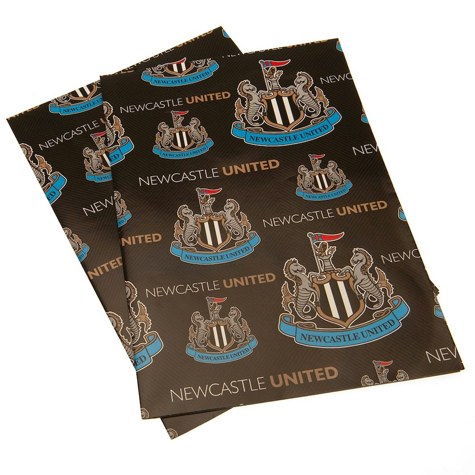 image 1 of Newcastle United FC Gift Wrap - Black/White - One Size