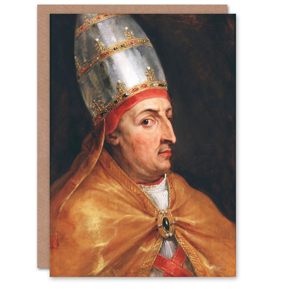 image 1 of Peter Paul Rubens Portrait of Pope Nicholas V Art Greeting Card