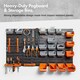 image 3 of VonHaus 44 Piece Wall Mounted Pegboard for Garage Storage