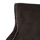 image 4 of Interiors by Premier Black Velvet Dining Chair, Comfortable High Back Office Chair, Aesthetic Velvet Accent chair for Living Room