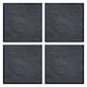 image 2 of Square Stomp Stone Grey Slate Stepping Stones - Pack of 4