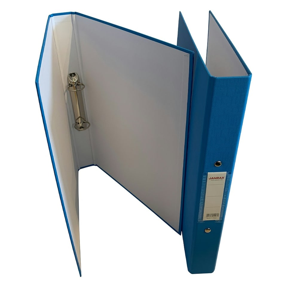 image 1 of Pack of 20 A4 Light Blue Paper Over Board Ring Binders by Janrax | Blue | 20