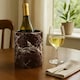 image 1 of Interiors by Premier Red Marble Wine Cooler, Long-lasting Outdoor Ice Bucket, Easy to Assemble Outdoor Bucket