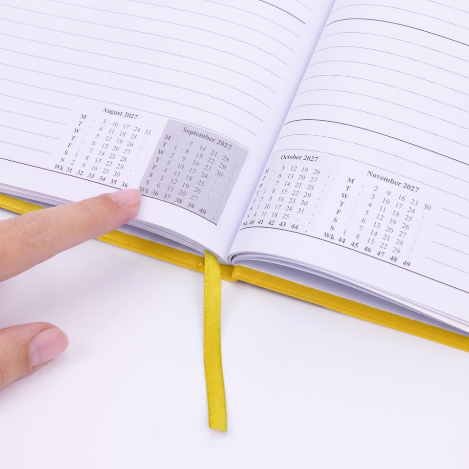 image 1 of evelay 2027 Week to View Diary A4 Yellow