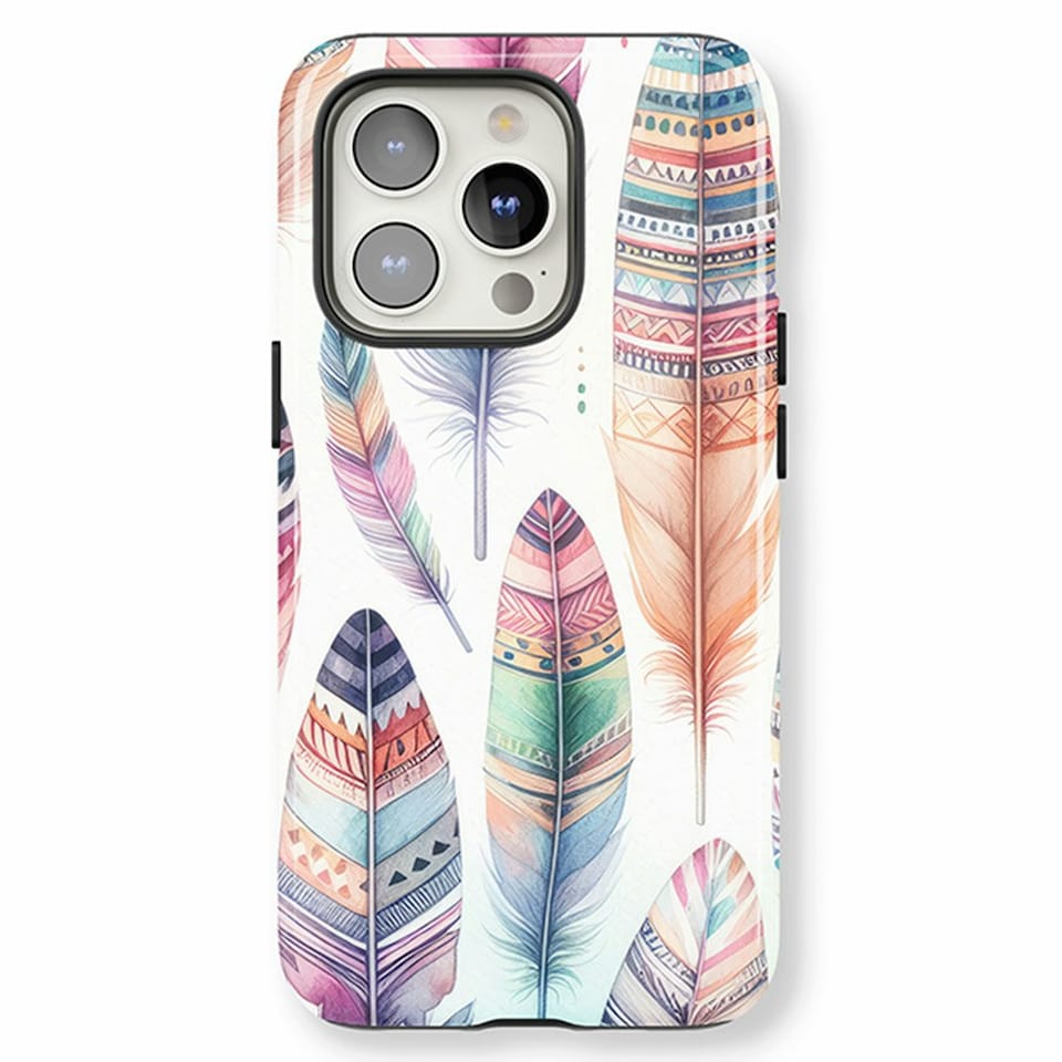 image 1 of Big Feather Phone Case | Multi | iPhone 16e
Tough | iPhone 16e
Tough