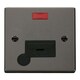 image 1 of SE HOME Black Nickel 13A Fused Connection Unit With Neon With Flex Black | Nickel