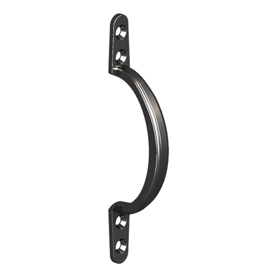 GateMate Black Steel Handle (L) 150mm