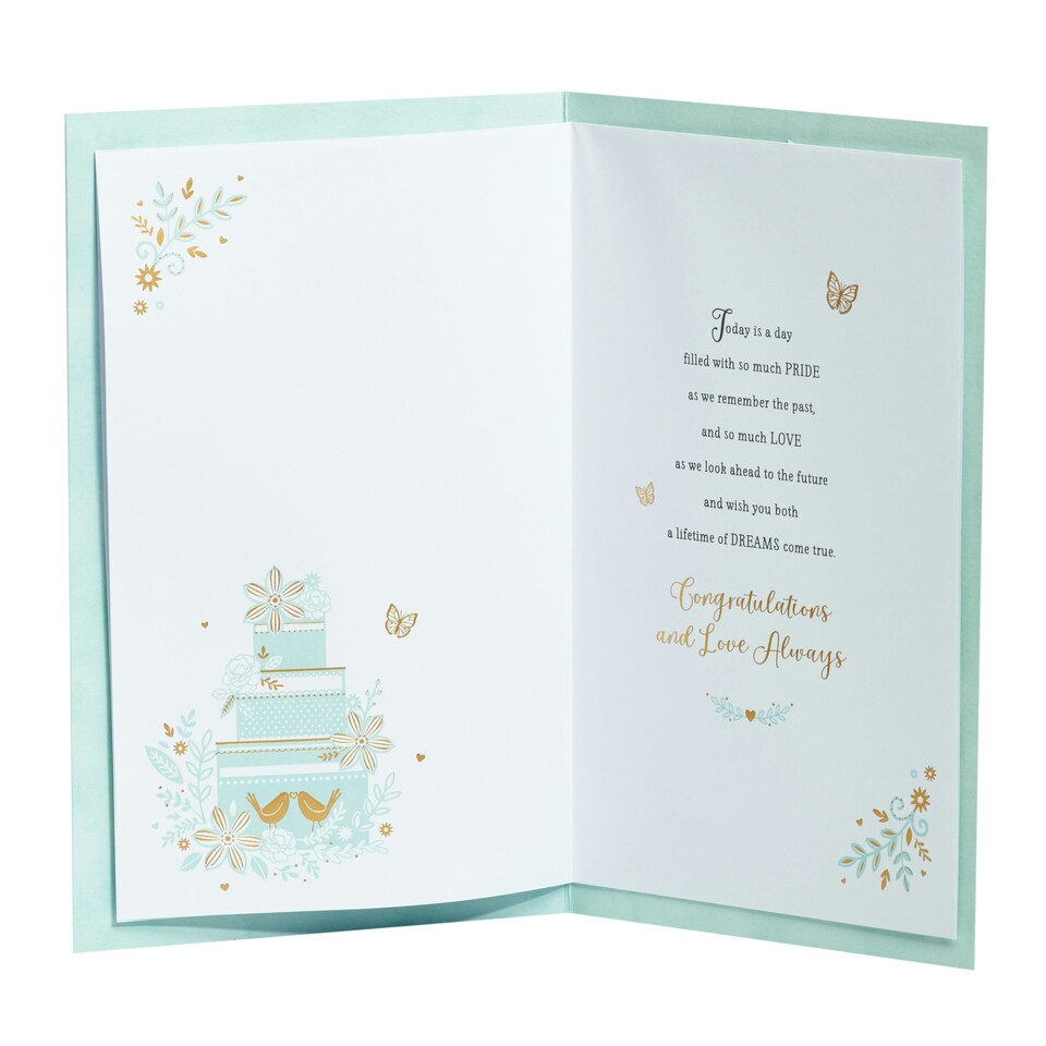 image 1 of Son & Daughter-In-Law Wedding card - Laser Cake