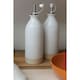 image 5 of KitchenCraft Oil Vinegar Bottles Cream Stoneware 450ml Set of 2