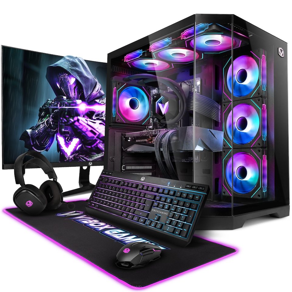 image 1 of Vibox Gaming PC - Ryzen 7 9700X, RTX 5070, 32GB DDR5 RAM, 1TB SSD, Windows 11