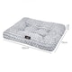 image 2 of SKYLOS Dog Bed Plush Soft Rose Velvet Non-Slip Pet Crate Keneel Mat | Grey | XXXXL | One Size