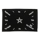 image 1 of Something Different Embroidered Pentacle Pendulum Mat - Black/White - One Size