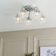 image 4 of Yarrow 5 Light Polished Chrome Semi Flush Ceiling Light