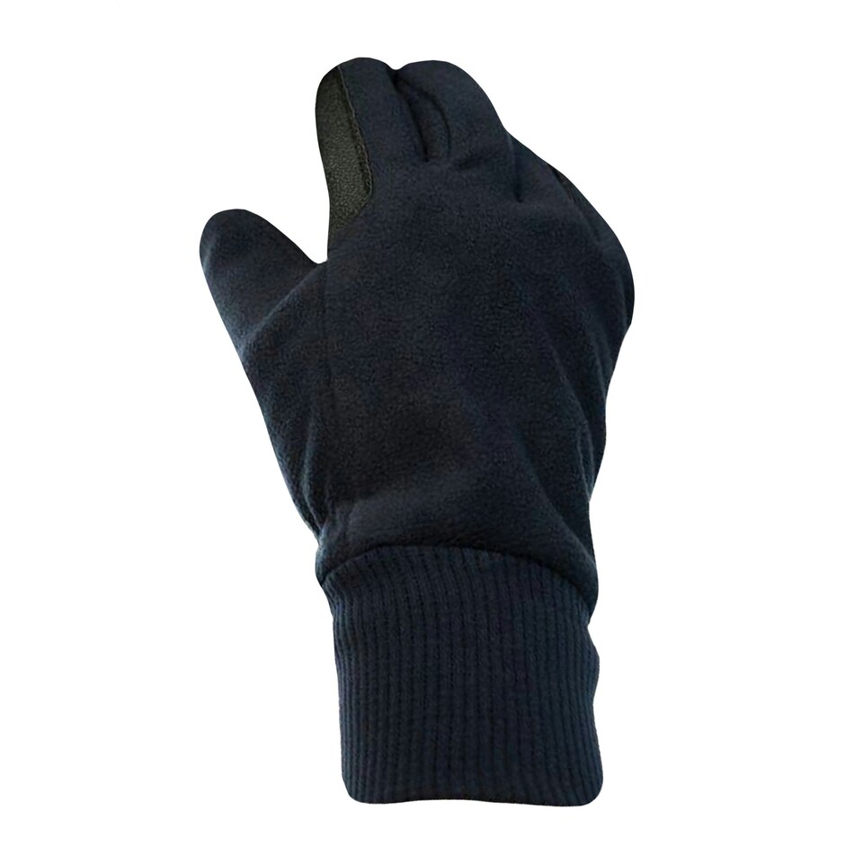 image 1 of Dublin Unisex Everyday Showerproof Polar Fleece Riding Gloves - Navy - Adults Xlarge Blue | Adults Xlarge