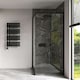 image 2 of Percival - Black Electric Towel Rail H884mm x W500mm 400w Thermostatic WIFI